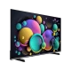 Vestel 50UA9631 Ultra HD 4K siyah LED televizyon, renkli baloncuk ekran tasarımıyla önden görünüm