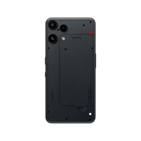 Nothing Phone 3a Lite siyah akıllı telefonun arka yüzeyi, çift kamera ve minimalist tasarım detaylarıyla