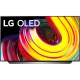 LG OLED55CS6LA Ultra HD 4K OLED televizyon, renkli kıvrım desenli ekranla vitrin görünümü