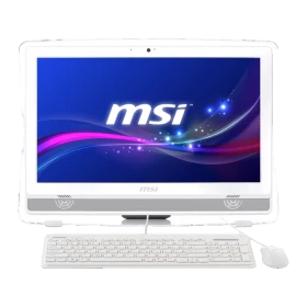 MSI PRO 22ET 7NC-054XTR beyaz hepsi bir arada masaüstü bilgisayar, klavye ve mouse ile birlikte
