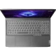 Lenovo LOQ 15IRH8 82XV00SWTXK23 koyu gri oyuncu laptop, açık ekranlı üstten klavye ve touchpad görünümü