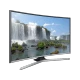 Samsung 55J6370 Full HD FHD TV ekranda şelale manzarası, genel siyah tasarım