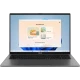 Koyu gri Asus Vivobook S16 S3607VA-RP019 iş ve ofis laptopu açık ekran görünümü, klavye odakta