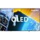 Philips 77OLED809 Ultra HD 4K OLED televizyon; uzay ve astronot temalı ekranda Ambilight ışıkları görünüyor