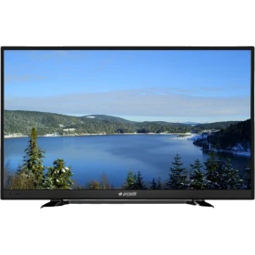 Arçelik A28 LB 5533 HD Ready LED televizyon, siyah çerçevesi ve manzara ekranıyla önden görünüm