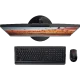 Lenovo V410Z 10QV001FTX masaüstü bilgisayar, geniş ekranı, klavyesi ve siyah mouse ile birlikte