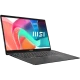 MSI Modern 15 F13MG-869XTR koyu gri iş ve ofis laptopu; açık ekran ve klavye görünüyor.