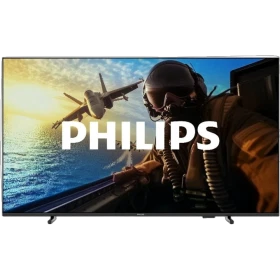 Philips 43PUS7000 Ultra HD 4K LED Televizyon, havacılık temaslı ekran görseliyle vitrin tanıtımında.