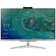 Acer Aspire C24-865 masaüstü bilgisayar, geniş ekranı ve gümüş ayak tasarımıyla önden görünüm