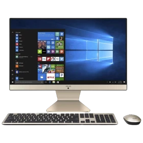 Asus Vivo V222FAK-BA008V001 masaüstü bilgisayar, ekranı, klavyesi ve faresıyla genel renkte set halinde