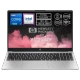 HP 250 G10 968L4ET gri iş ve ofis laptopu, ön görünüm ve klavye ile ekran detayı