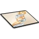 Honor Pad X9a 128 GB gri tablet, ince çerçeveli ekranda soyut spiral desen görüntüsü