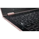 Lenovo Yoga A12 LTE pembe tablet; klavye benzeri yüzey ve su damlası dokusu ile bağlantı detayları görülüyor.