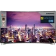 Grundig 55 FLX 9595 SP Ultra HD 4K LED televizyon, şehir manzarası gösteren geniş ekran
