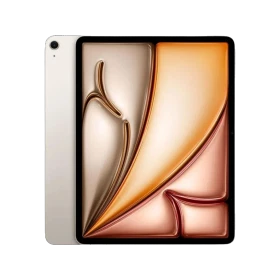 Apple iPad Air M3 Wi‑Fi + Cellular 1024 GB 11 inç, Yıldız Işığı renk tablet ön yüz görünüyor.
