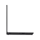 Siyah Lenovo ThinkPad P16 G3 21RQ000JTX iş ve ofis laptopu, yandan ince profil ve bağlantı portları görünümü