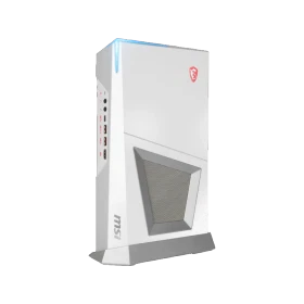 MSI Trident 3 Arctic 9SH-434TR beyaz kompakt masaüstü bilgisayar kasası, önden görünüm