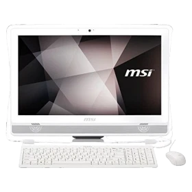 MSI PRO 22E 7NC-077XTR beyaz hepsi bir arada masaüstü bilgisayar, klavye ve fareyle birlikte