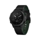 Garmin MARQ Golfer Gen 2 siyah karbon aktivite saati, delikli kayış ve golf özellikli yuvarlak ekran
