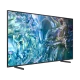 Samsung 50Q60D Ultra HD 4K QLED televizyon, genel siyah tasarım ve canlı mavi ekran görüntüsü