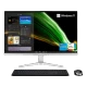 Acer AIO C27-1655 masaüstü bilgisayar, geniş ekranı, klavyesi ve faresiyle önden görünüm