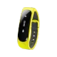 Huawei Talkband B1 sarı akıllı bileklik, siyah ekranı ve ayarlanabilir kayışıyla önden görünür