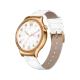 Huawei Watch Ladies Altın akıllı saat, altın kasa ve beyaz kayışla önden görünüm