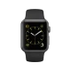 Apple Watch Sport 38 mm uzay grisi alüminyum kasa ve siyah spor kordonlu akıllı saat
