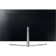 Samsung 75Q7F Ultra HD 4K QLED televizyonun siyah ekranı, ince tasarım ve ayak detayı görünüyor
