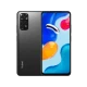 Xiaomi Redmi Note 11S siyah akıllı telefon, ön ekran ve arka çoklu kamera tasarımıyla vitrin görünümü