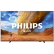 Philips 75PUS7800 Ultra HD 4K LED televizyon; vizyonda çöl manzarası ve Philips QLED logosu yer alır.