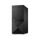 Dell Vostro N118VD3670BTOEMEA01_U siyah masaüstü bilgisayar kasası, ön ve yan görünüm