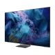 Samsung 75QN990F Ultra HD 8K QLED TV, genel renk; okyanus manzaralı ekran görünümü ve ince tasarım