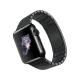 Apple Watch 38 mm uzay siyahı paslanmaz çelik kasa ve baklalı bilezikle akıllı saat görünümü