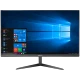 MSI PRO 24X 10M-015EU11 masaüstü bilgisayar, geniş ekranı ve ayaklı siyah tasarımıyla Windows masaüstünü gösteriyor