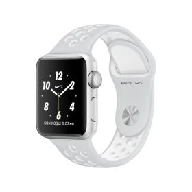Apple Watch Nike+ Series 2 38 mm gümüş alüminyum kasa, beyaz Nike spor kordonlu akıllı saat