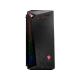 MSI Infinite X Plus 9SD-601EU siyah masaüstü bilgisayar, RGB aydınlatmalı kasa tasarımıyla önden görünüm