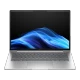 HP EliteBook 6 G1a 14 AI D36SZET gümüş iş laptopu, açık klavye ve mavi arka plan ekran görünümü