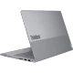 Gri Lenovo ThinkBook 14 G8 IAL 21SJ007BTX022 iş ve ofis laptopu, yarı açık arka açıdan görünüm
