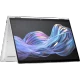 HP EliteBook X Flip G1i 14 AI açık gri 2'si 1 arada laptop; döner ekran ve canlı arayüz tasarımı.