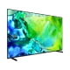 Samsung 85QN80H QLED 85 inç Ultra HD 4K TV, canlı renklerle soyut görsel ekrana yansıyor, genel renk