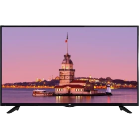 SEG 40SCU9600 Ultra HD 4K LED televizyon, Kız Kulesi manzarası gösteren siyah ekranlı tasarım