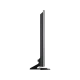 Samsung 50HU6900 Ultra HD 4K LED televizyon, siyah ve gri ayaklı dikey ekran tasarımı