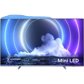 Philips 65PML9506 Ultra HD 4K LED televizyon, bulutlu sahne ve Mini LED aydınlatma efektli vitrin görünümü
