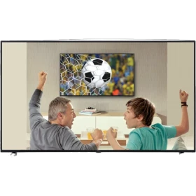 Vestel 65FA8500 Full HD FHD LED televizyon, maç izleyen aileyle birlikte önden görünüm
