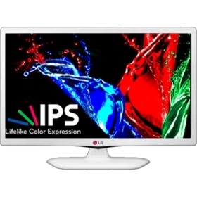 LG 22MT47D-WZ Full HD FHD LED TV, beyaz ayaklı, IIPS renk sunumu ekranı vitrin görünümü
