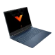 HP Victus Gaming 16-s0007nt 7Z581EA, koyu mavi oyuncu laptop; açık kapak ve klavye görünüyor.
