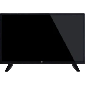SEG 32SCF5660DVD Full HD LED televizyon, siyah ekranı ve ayaklarıyla önden görünüm