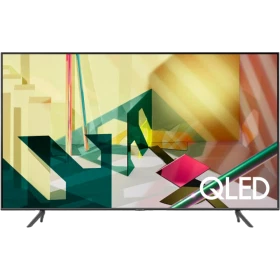 Samsung 85Q70T QLED 85 inç Ultra HD 4K TV, canlı QLED ekran ve tasarım detaylarıyla vitrin görünümü