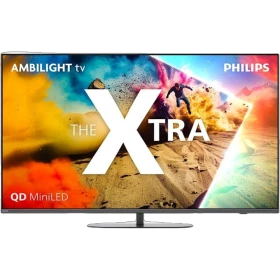 Philips 65MLED950 Ultra HD 4K LED televizyon; QD MiniLED ve Ambilight etkili, vitrinde görünen ekran modeli